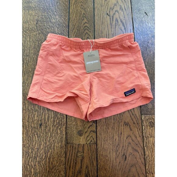 Patagonia Kids' Baggies 4" Shorts Coho Coral Large (12) NWT - Picture 1 of 6